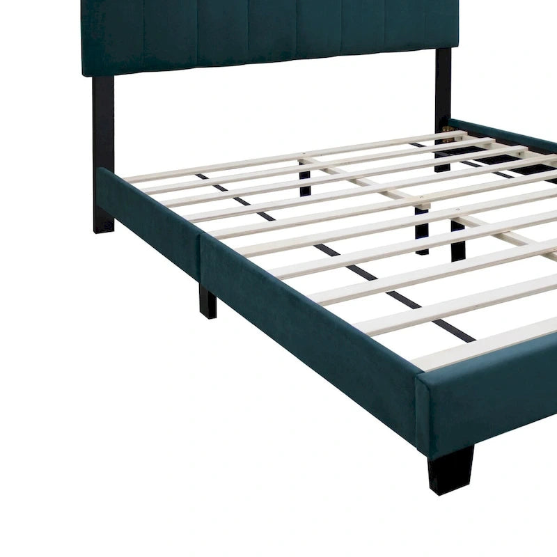 Cadre de lit en velours queen size, un favori parmi les jeunes filles