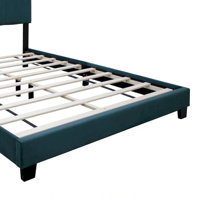 Cadre de lit en velours queen size, un favori parmi les jeunes filles