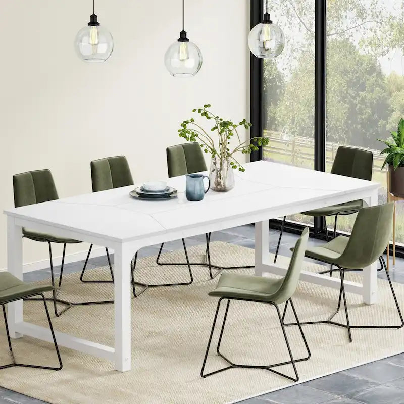 Table à manger rectangulaire moderne de 79 pouces