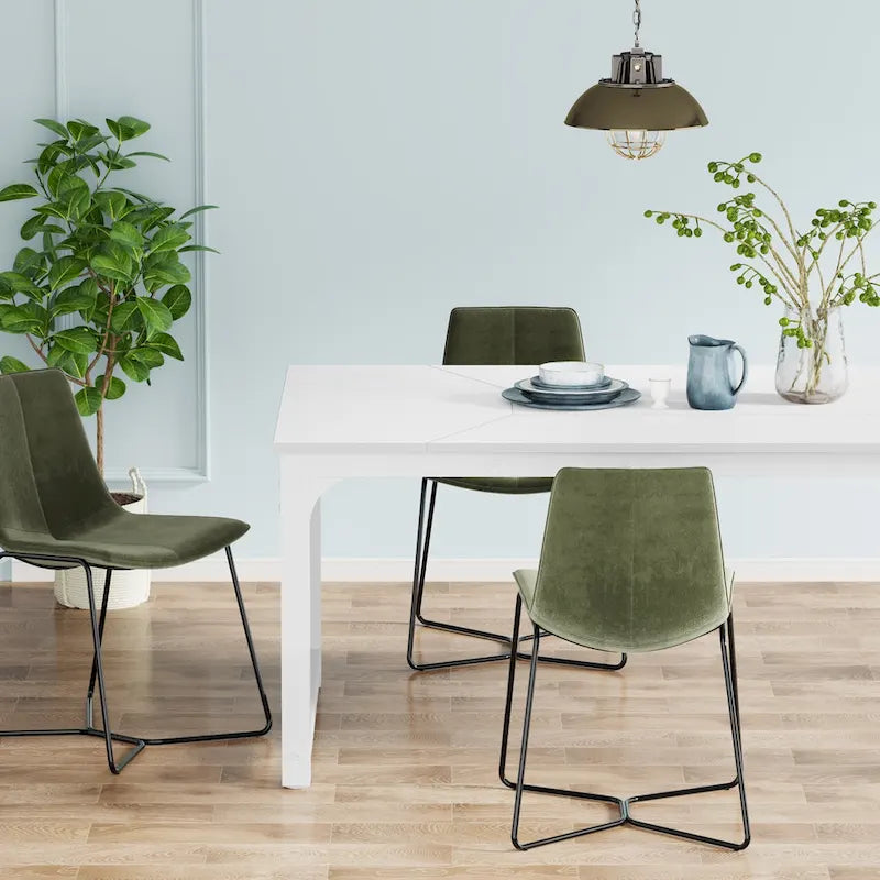 Table à manger rectangulaire moderne de 79 pouces