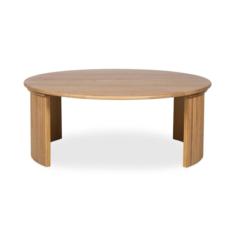 Petite table basse ovale — Marron foncé
