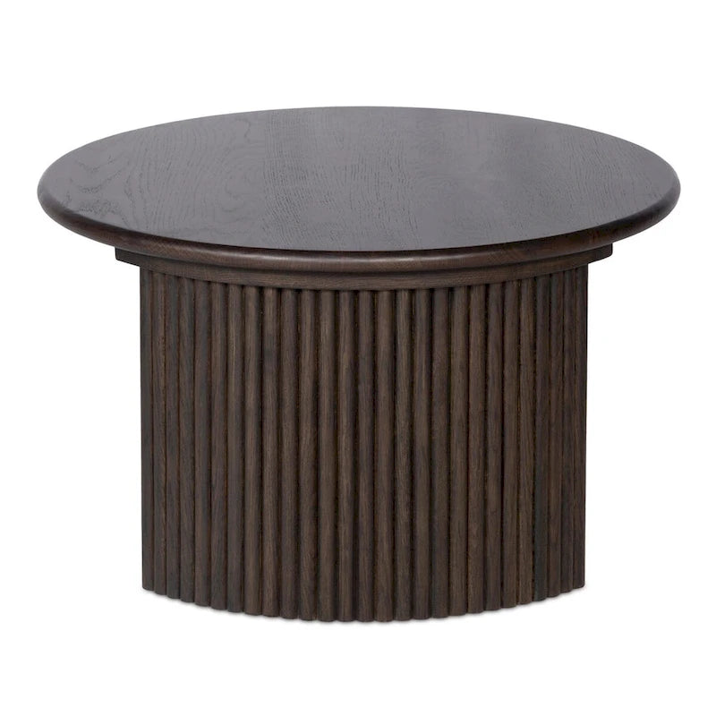 Petite table basse ovale — Marron foncé