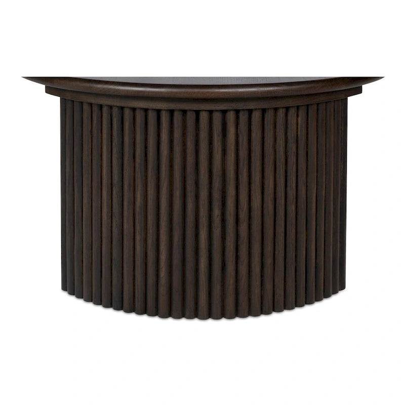 Petite table basse ovale — Marron foncé