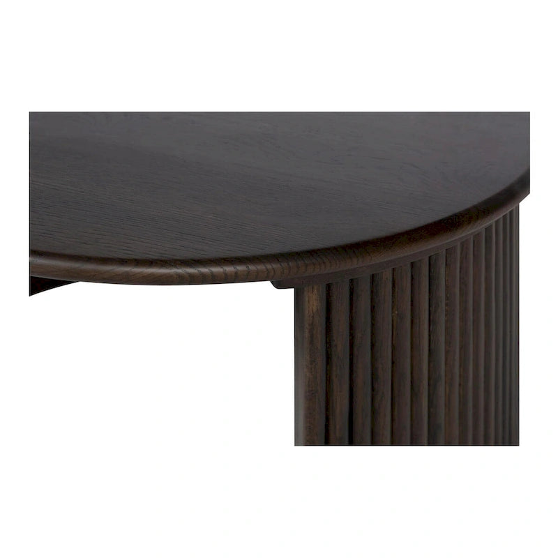 Petite table basse ovale — Marron foncé