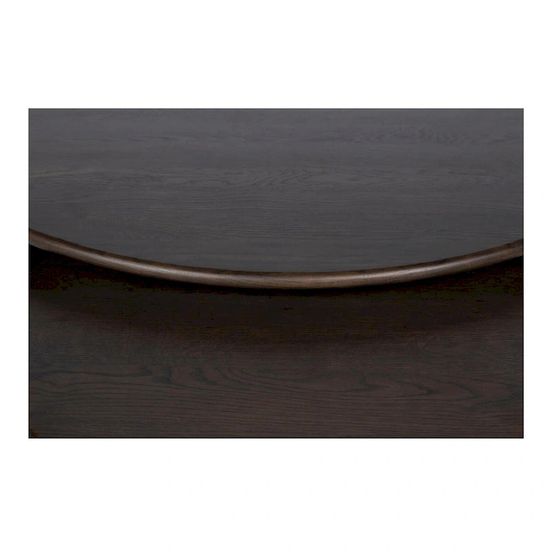 Petite table basse ovale — Marron foncé