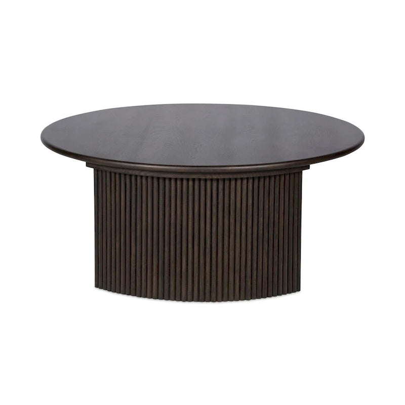 Petite table basse ovale — Marron foncé