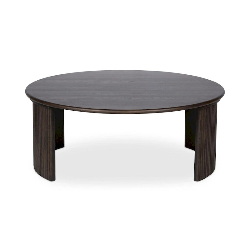 Petite table basse ovale — Marron foncé