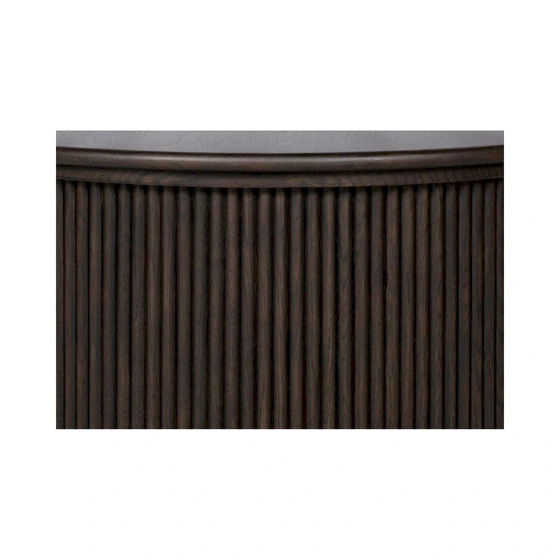 Petite table basse ovale — Marron foncé