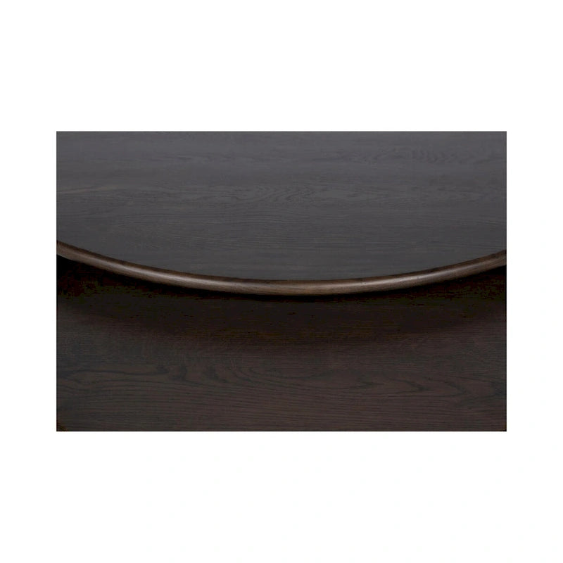 Petite table basse ovale — Marron foncé