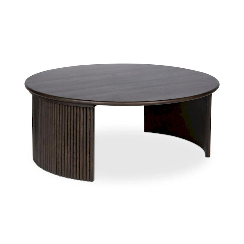 Petite table basse ovale — Marron foncé