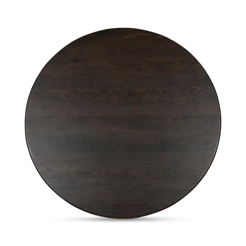Petite table basse ovale — Marron foncé