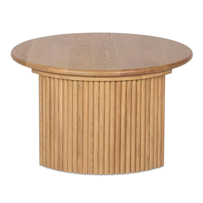 Petite table basse ovale — Marron foncé