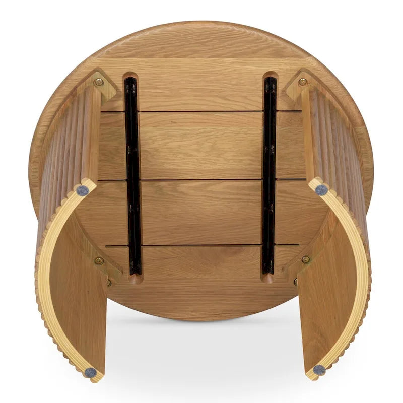 Petite table basse ovale — Marron foncé
