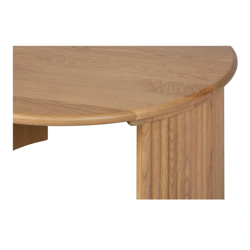 Petite table basse ovale — Marron foncé