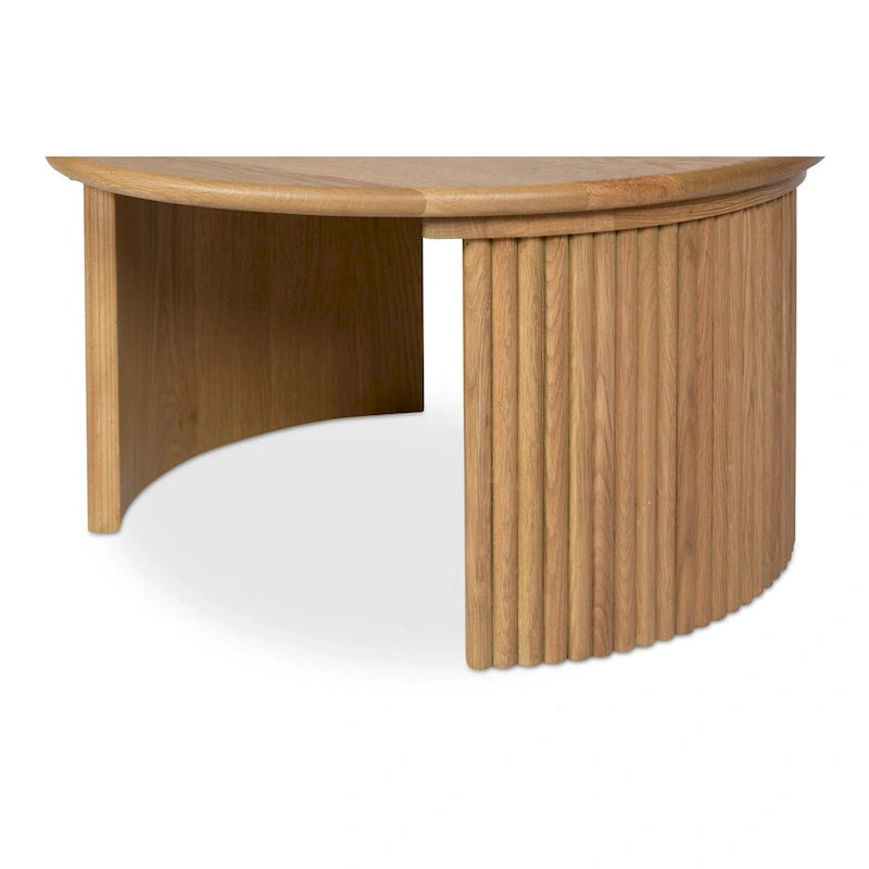Petite table basse ovale — Marron foncé