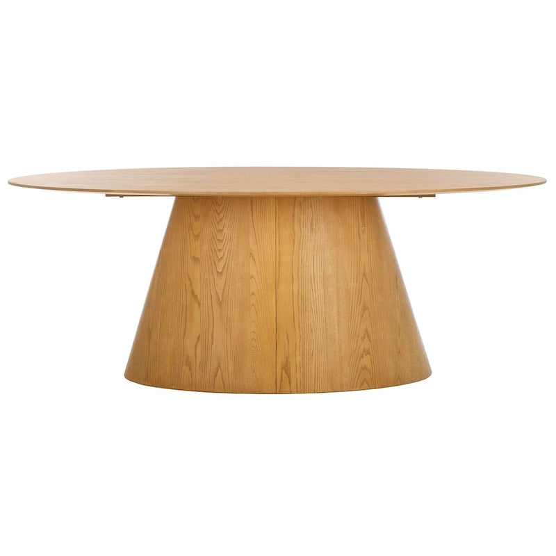 Table de salle à manger ovale en bois de 79 pouces